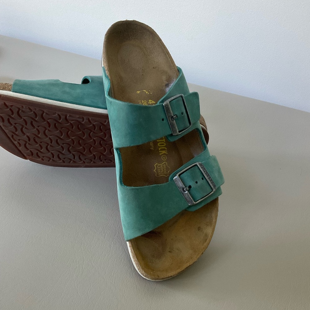Birkenstock Arizona Teal Sandals - Picture 5 of 11